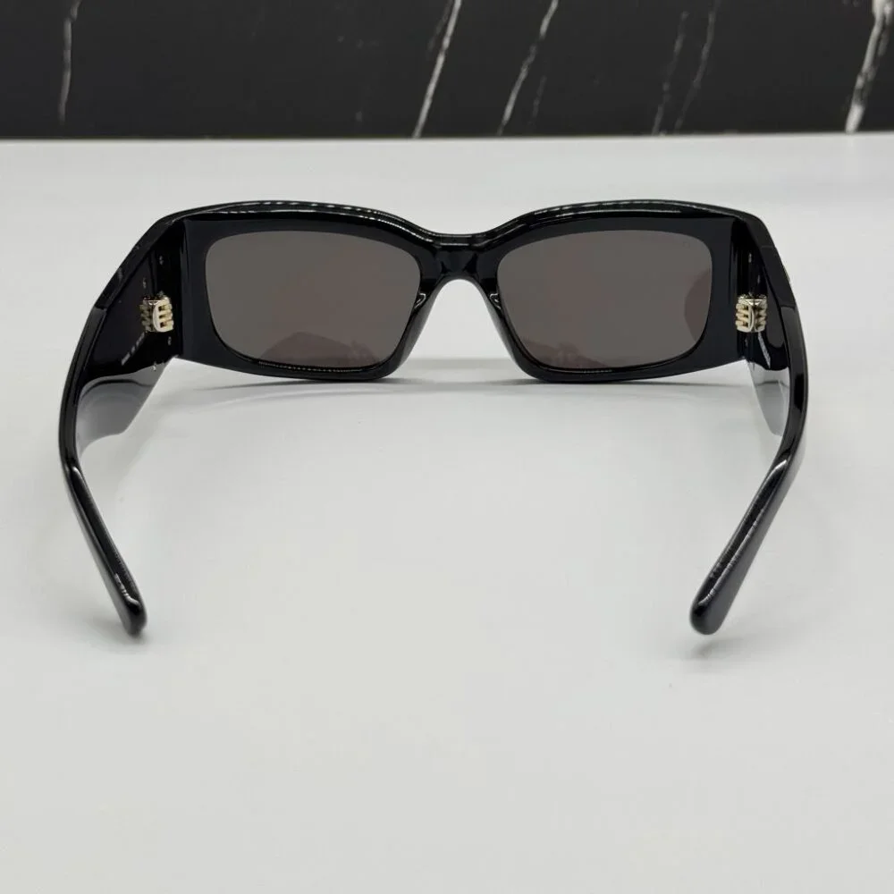 NEW BALENCIAGA BB0360S 005 UNISEX BLACK SUNGLASSES